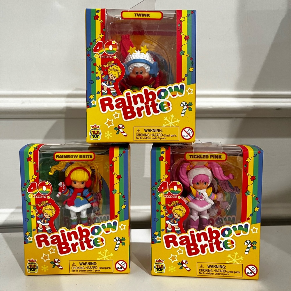 TLS Rainbow Brite HOLIDAY 40th Anniversary Mini Figure, twink , tickled pink